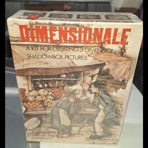 Vintage (Sealed) 1971 DIMENSIONALE 3D Shadow Box Picture Kit Mod/Swank